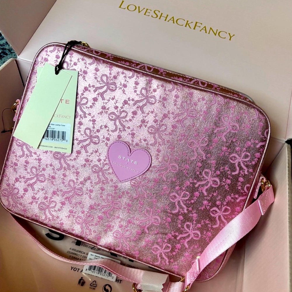 🎀 LOVESHACKFANCY STATE LAPTOP CASE CARRIER BAG 🎀